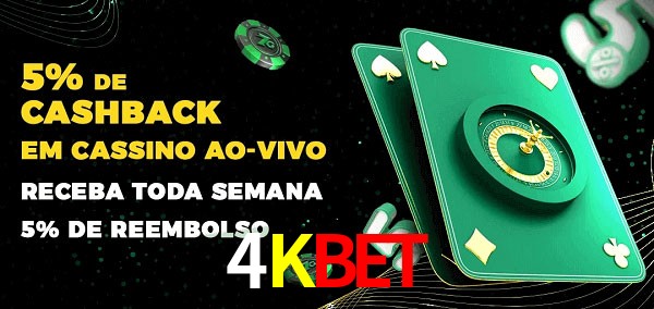 Promoções do cassino ao Vivo 4Kbet